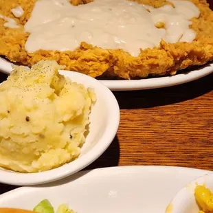 Chicken Fried Steak and Mashed Potatoes