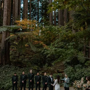 Ceremony in the redwood mountains of Santa Cruz, CA.
