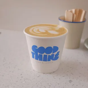 Cappuccino serving to go