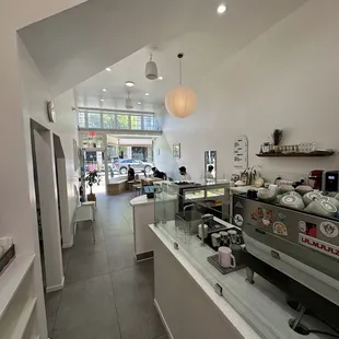 Interior from the back to front