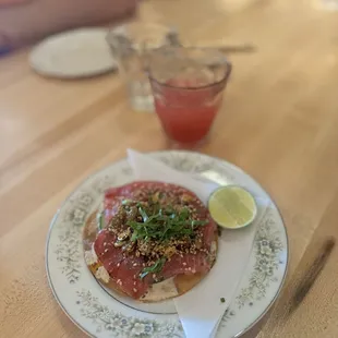 Yellowfin Tostada