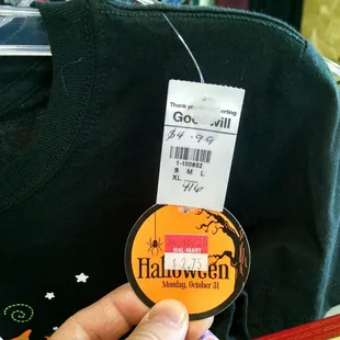 Again, another Walmart clearanced shirt where Goodwill doubles the price.