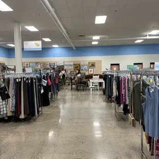Racks and racks of clothes