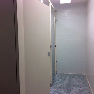 Two stalls in clean ladies restroom!