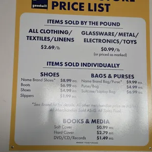 Prices 2/7/25