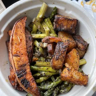 Potatoes and veggies