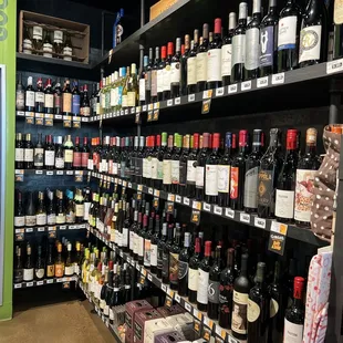 Wall of wine