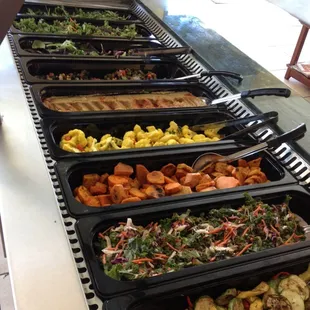 Salad bar. All organic fresh