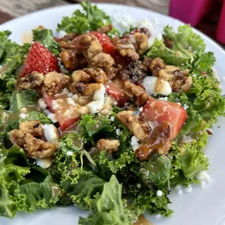 Small Strawberry Kale Salad