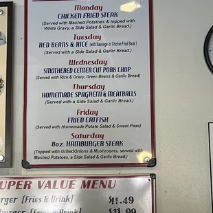 Daily Lunch Specials Mon-Sat