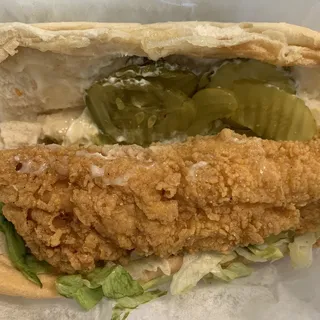Fried Catfish Po' Boy Combo