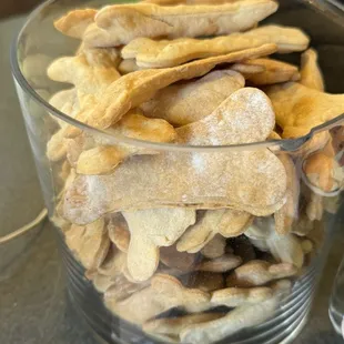 Homemade dog biscuits