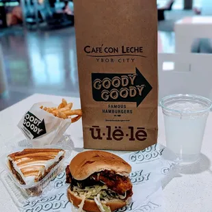 Chicken sandwich + Butterscotch