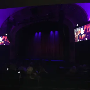 the stage and the audience