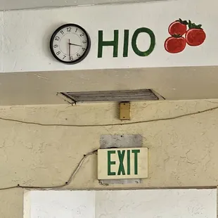 love the decor - clocks set to their time