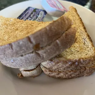 Side of wheat toast
