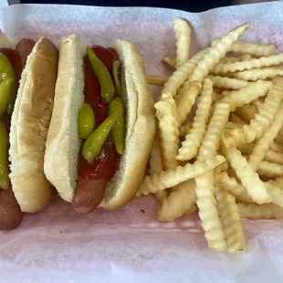 Hot Dog and Fries