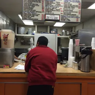 Order here and pay at the cashier