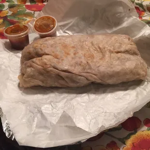This is the Burrito I ordered