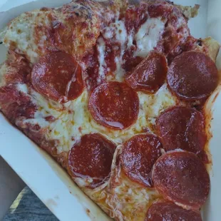 Freshly made slice per order