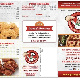 menu: chicken, side, drinks