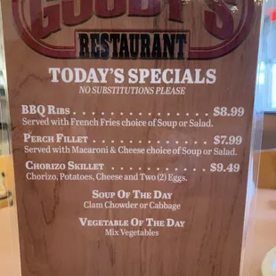 Daily Lunch Specials