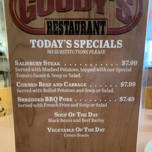 Daily Lunch Specials