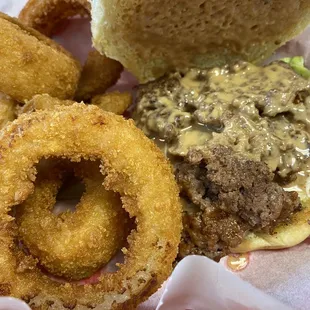 Guber burger combo with rings