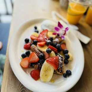 Mixed Fruit French toast!!!!! Fantastic!