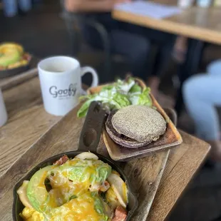Goofy Hawaiian Omelette with Taro muffin