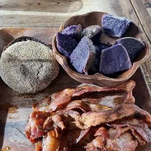 Taro English Muffin Buns