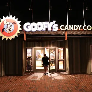 a person entering a store