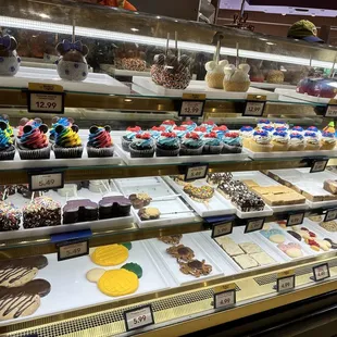 a variety of desserts