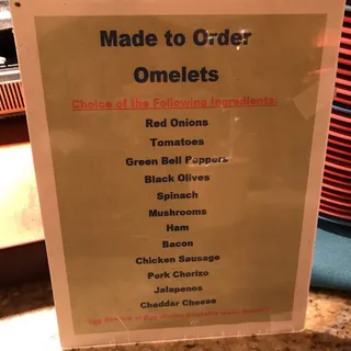 Create-Your-Own Omelet Station