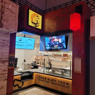 the interior of a restaurant