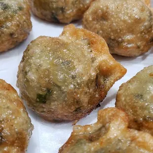 Deep fried leek dumpling