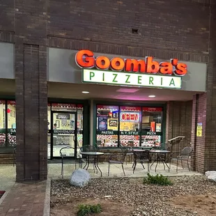 Restaurant exterior.