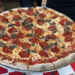 Pepperoni &amp; Mushroom Pizza