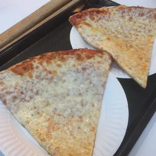 Two slice combo for about $8, includes soda