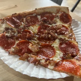 Pepperoni with bacon!