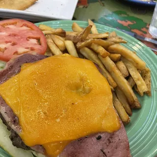 Country Ham & Cheddar Burger*
