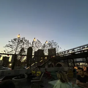 outside