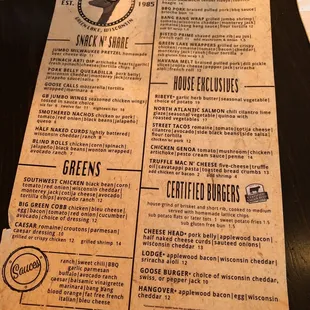 Menu--front side