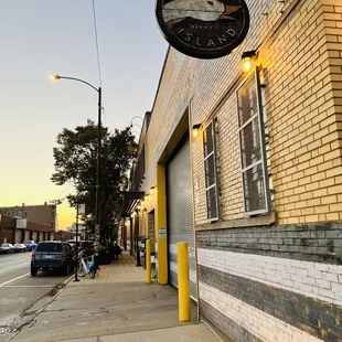 outside