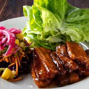 Pork Belly Lettuce Wraps