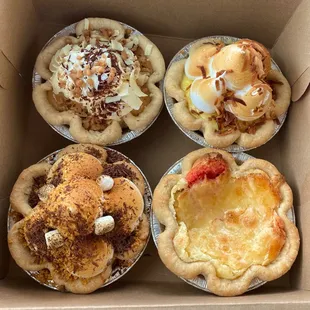 Butterscotch and maple, coconut cream, S&apos;mores, gooey butter
