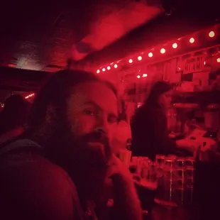 Glowin red at Gooski's.