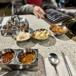 Banchan + KBBQ Dipping Sauce