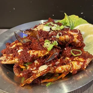 Spicy Marinated Crab