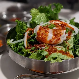 Salad with yummy sauce